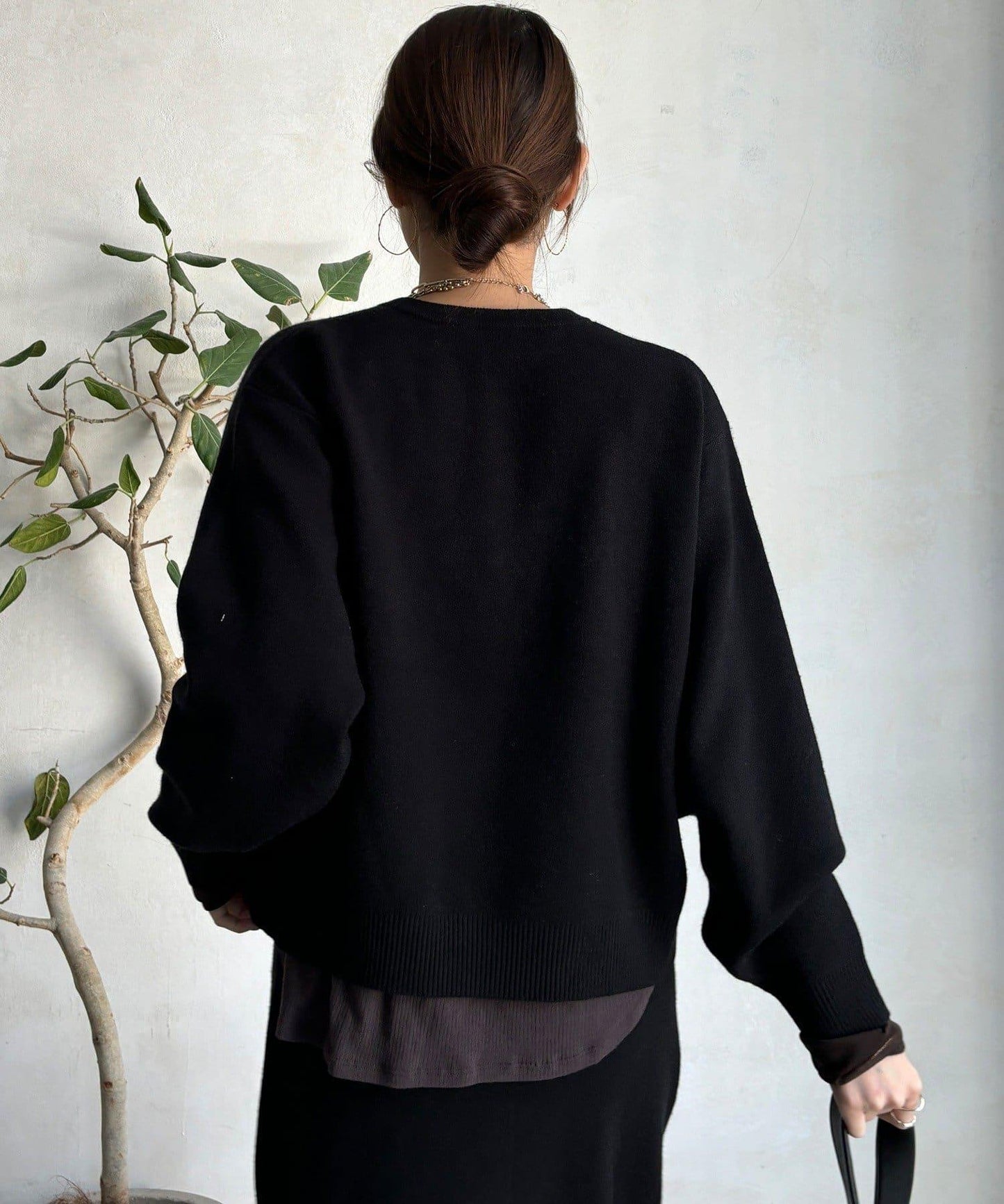 【套裝可搭配/官網限定】花呢織帶標誌針織衫