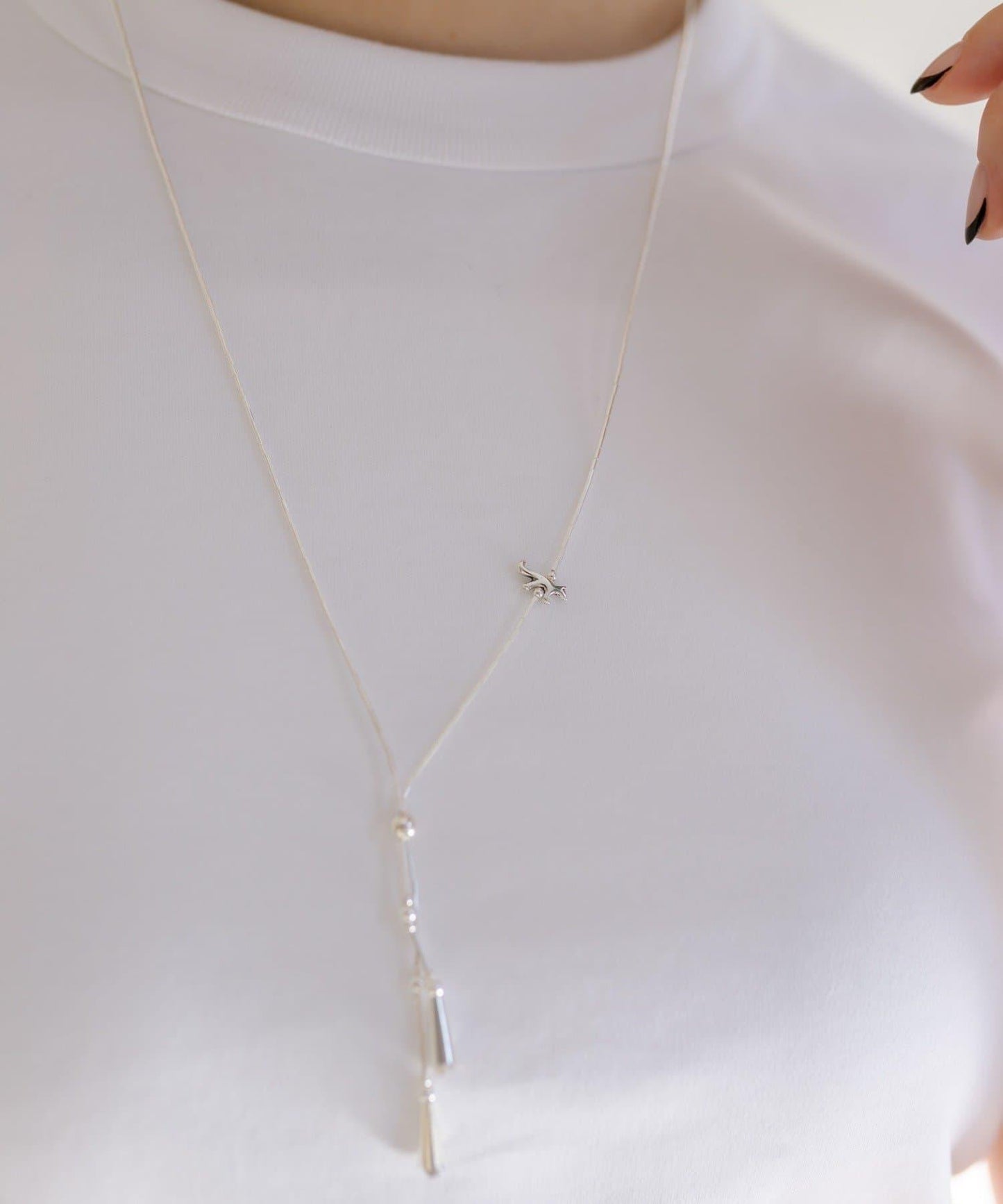 《スターリングシルバー使用》個性Y字項鍊