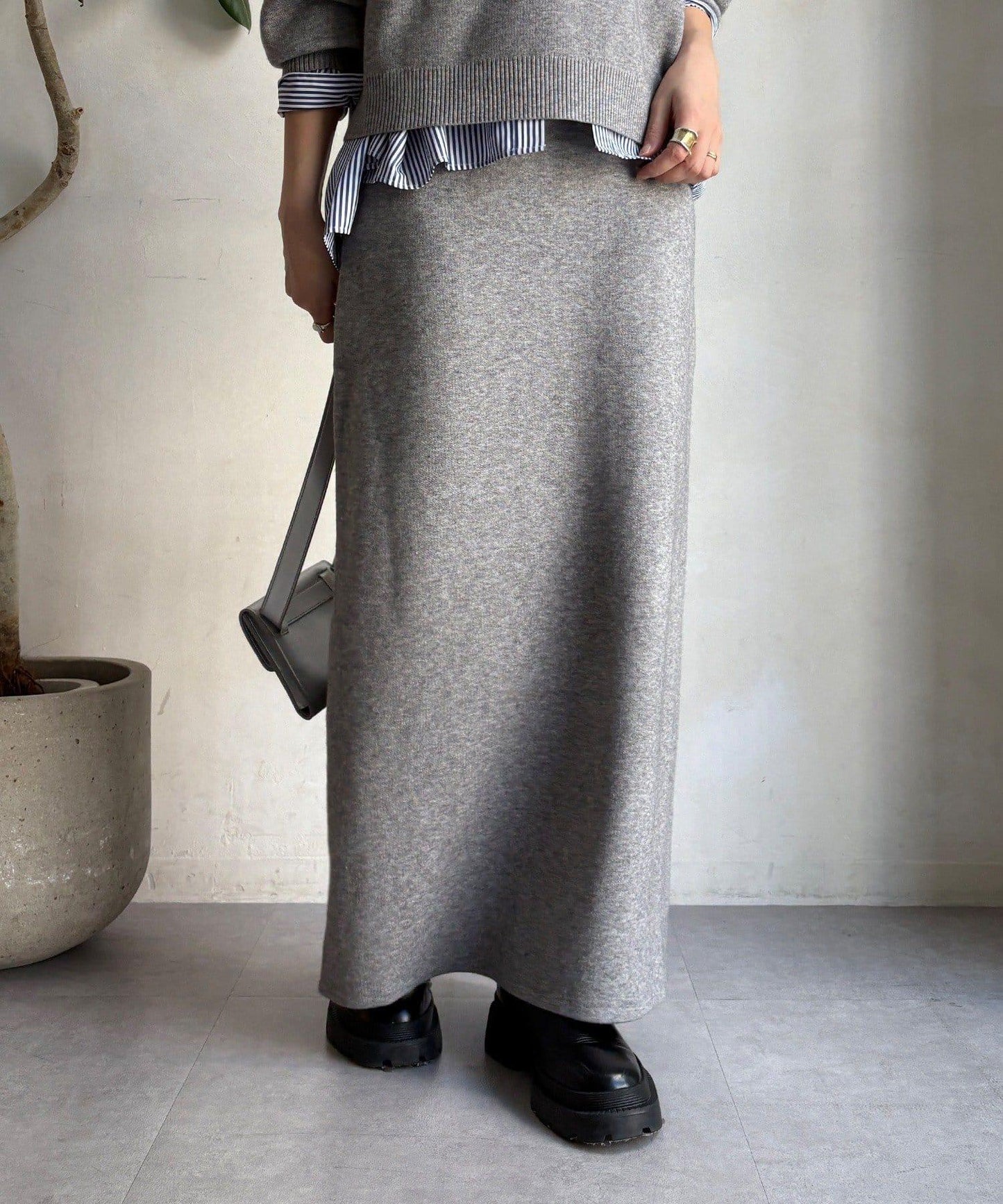 【套裝可搭配/官網限定】針織修身半身裙