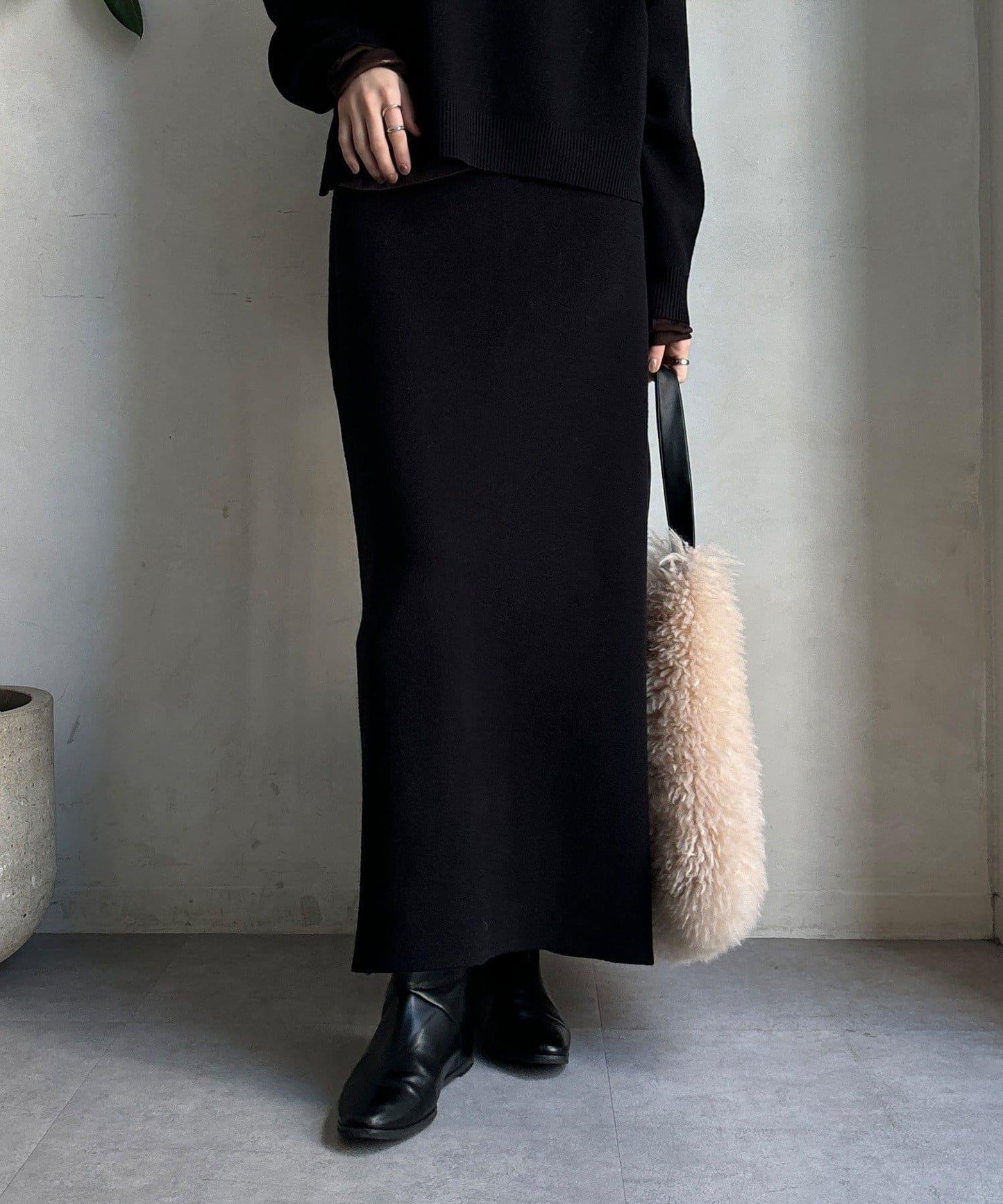 【套裝可搭配/官網限定】針織修身半身裙