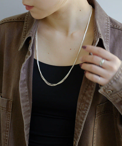 《スターリングシルバー使用》液態銀5×60長款項鍊