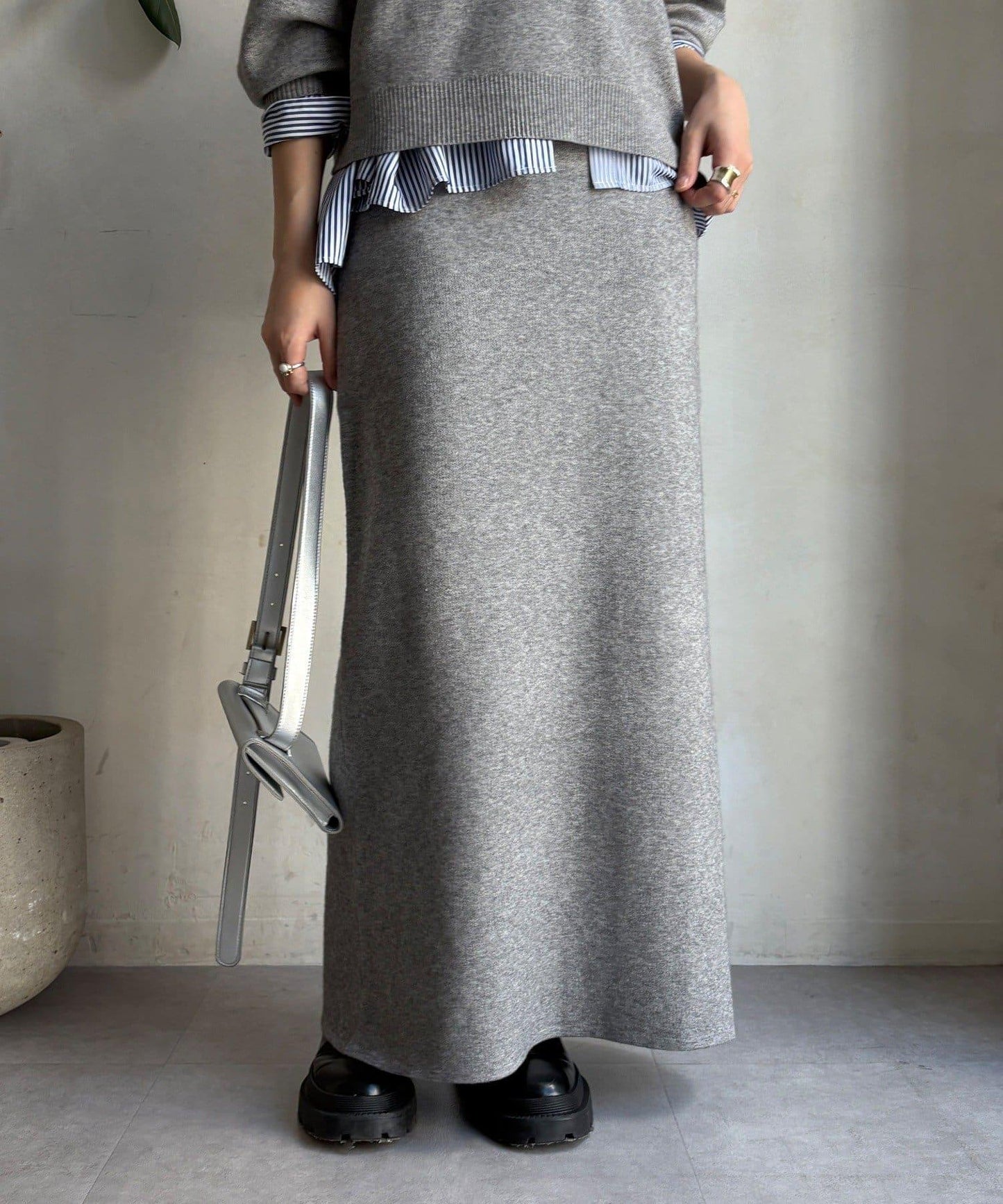 【套裝可搭配/官網限定】針織修身半身裙