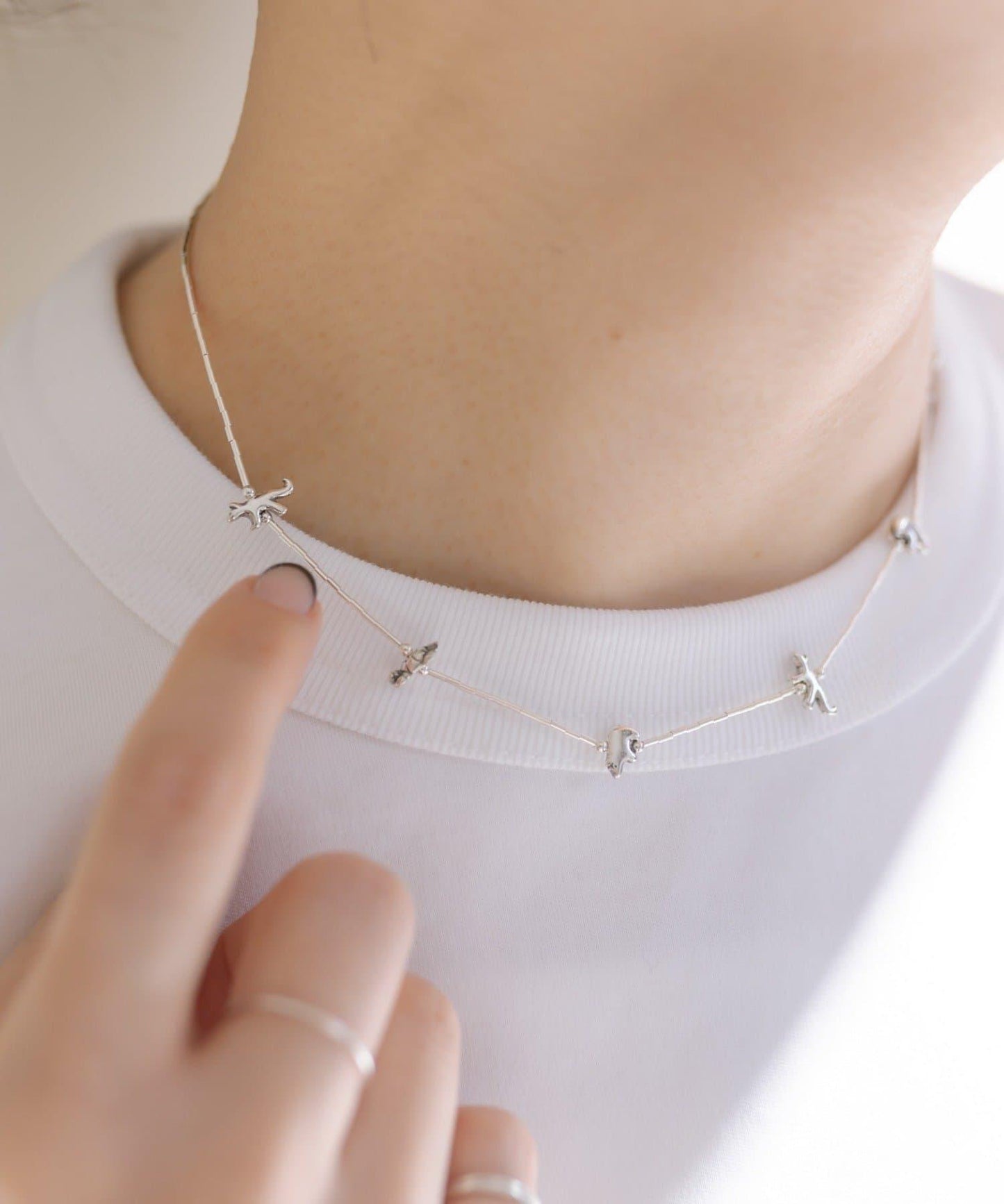 《スターリングシルバー使用》時尚短款項鍊