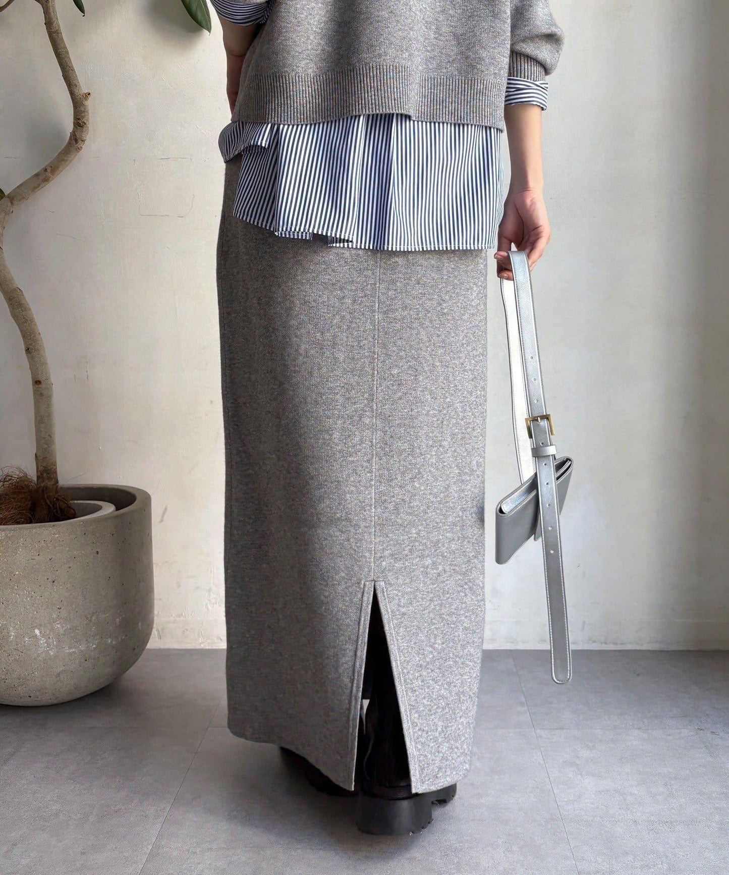 【套裝可搭配/官網限定】針織修身半身裙