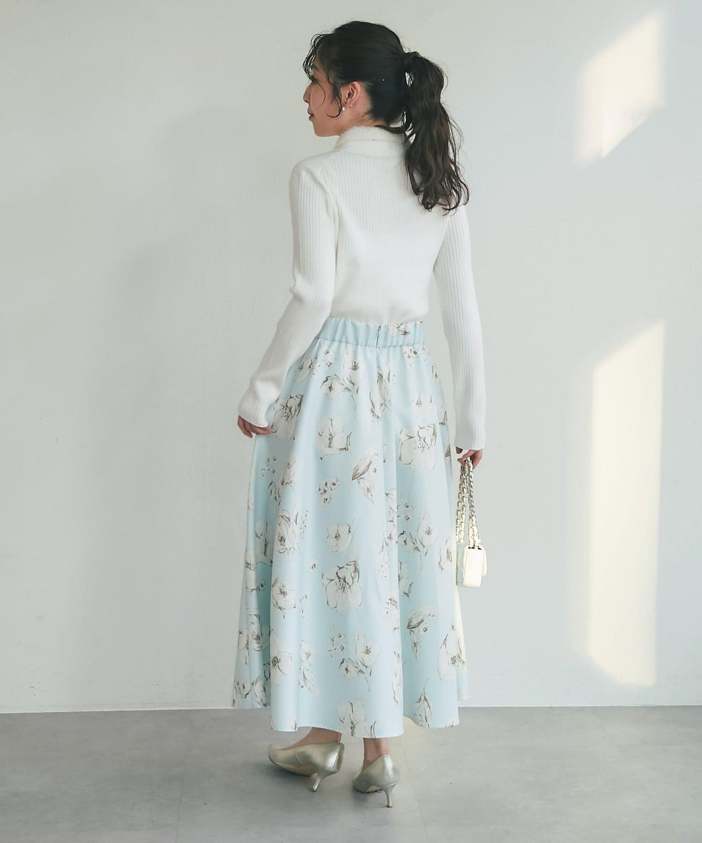 毛絨翻領羅紋針織開衫