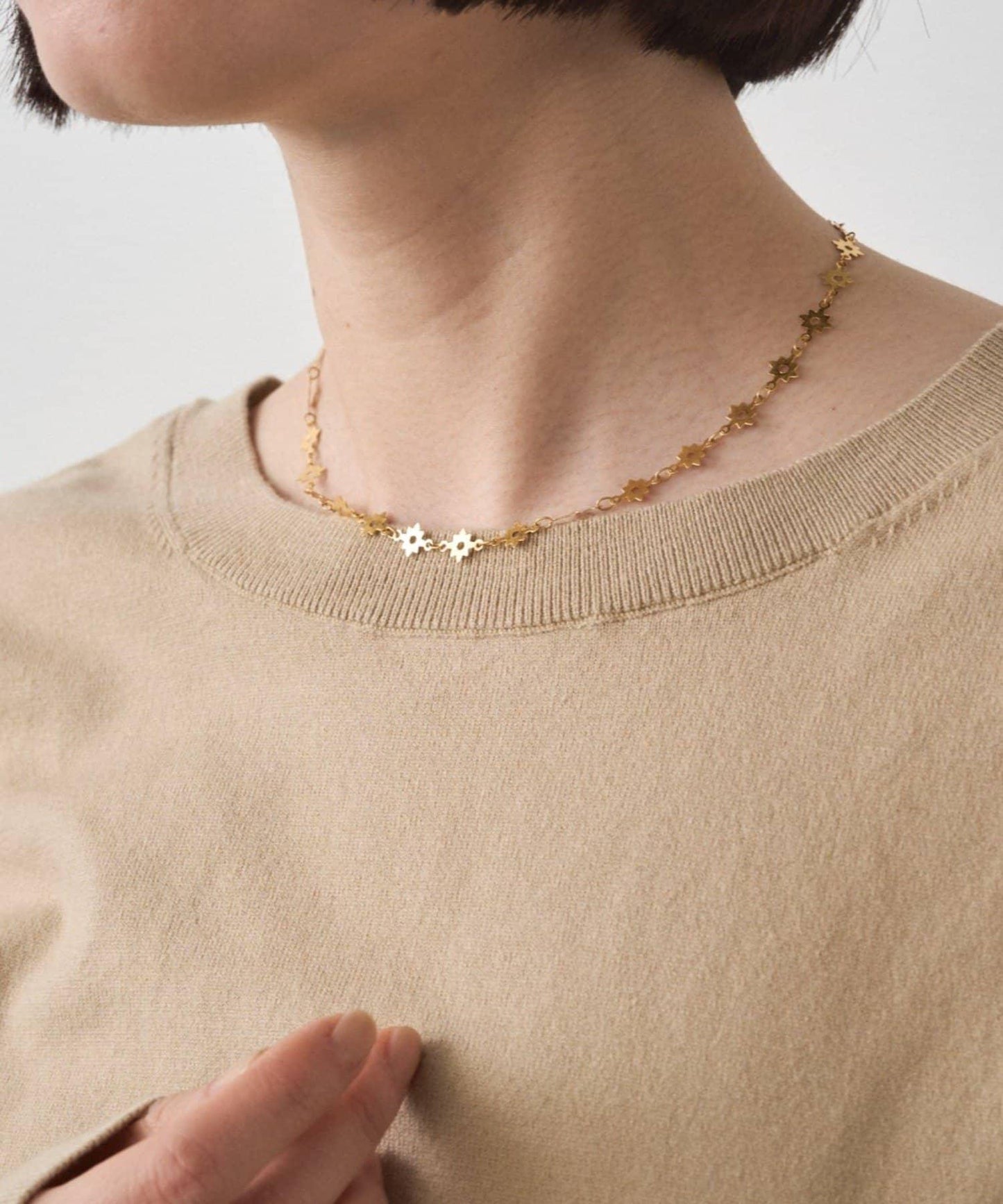 【GALENA/ガレナ】花朵鏈條項鍊