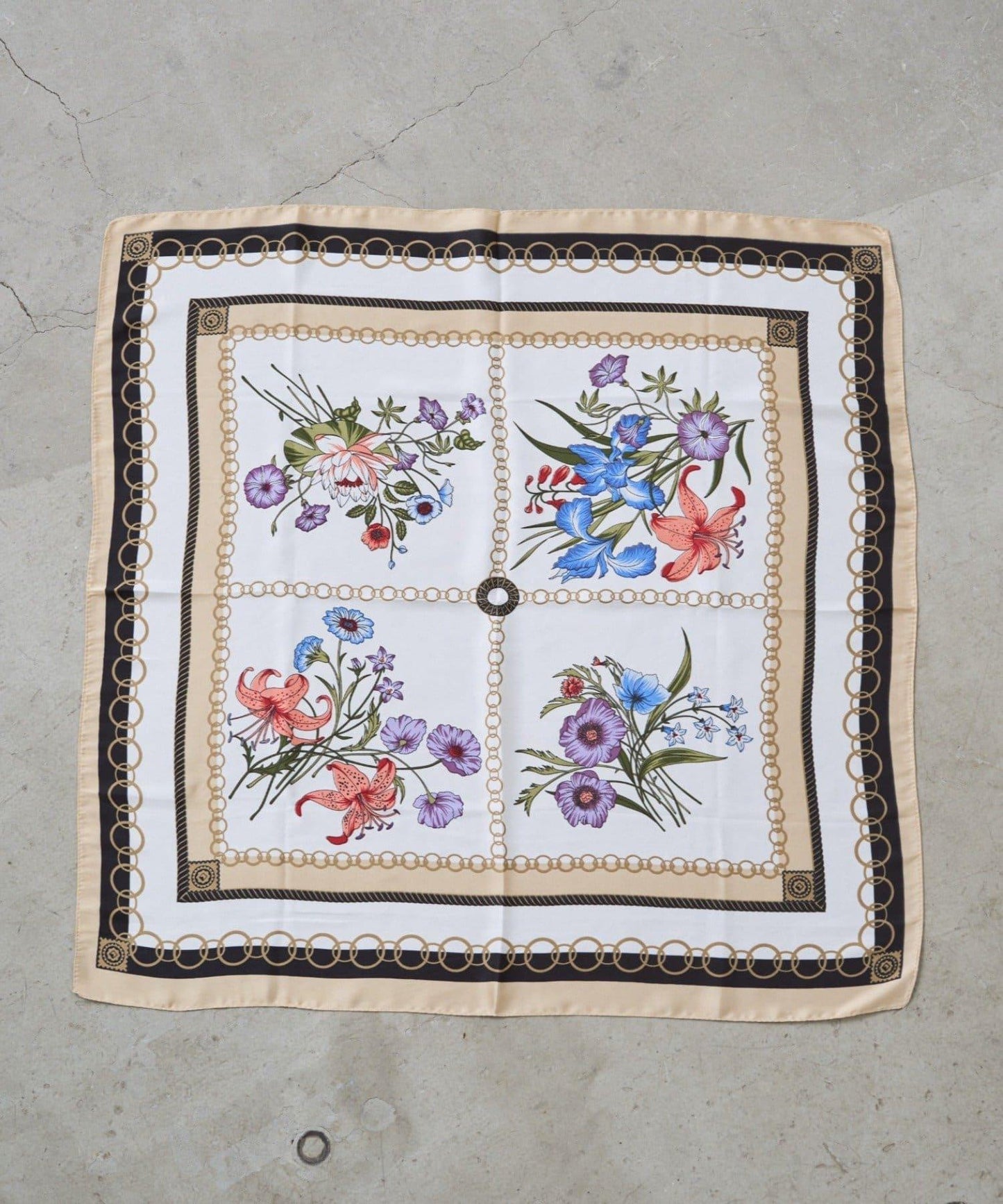 【GALENA/ガレナ】經典花卉絲巾