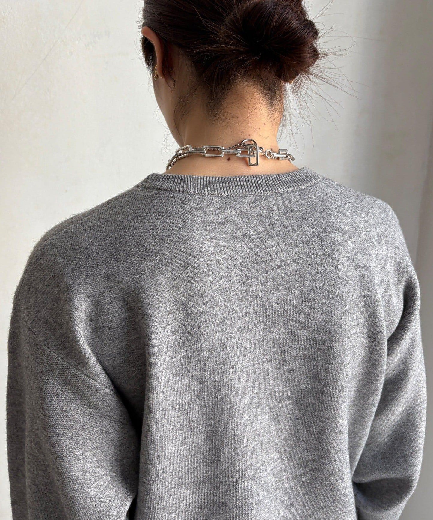 【套裝可搭配/官網限定】花呢織帶標誌針織衫