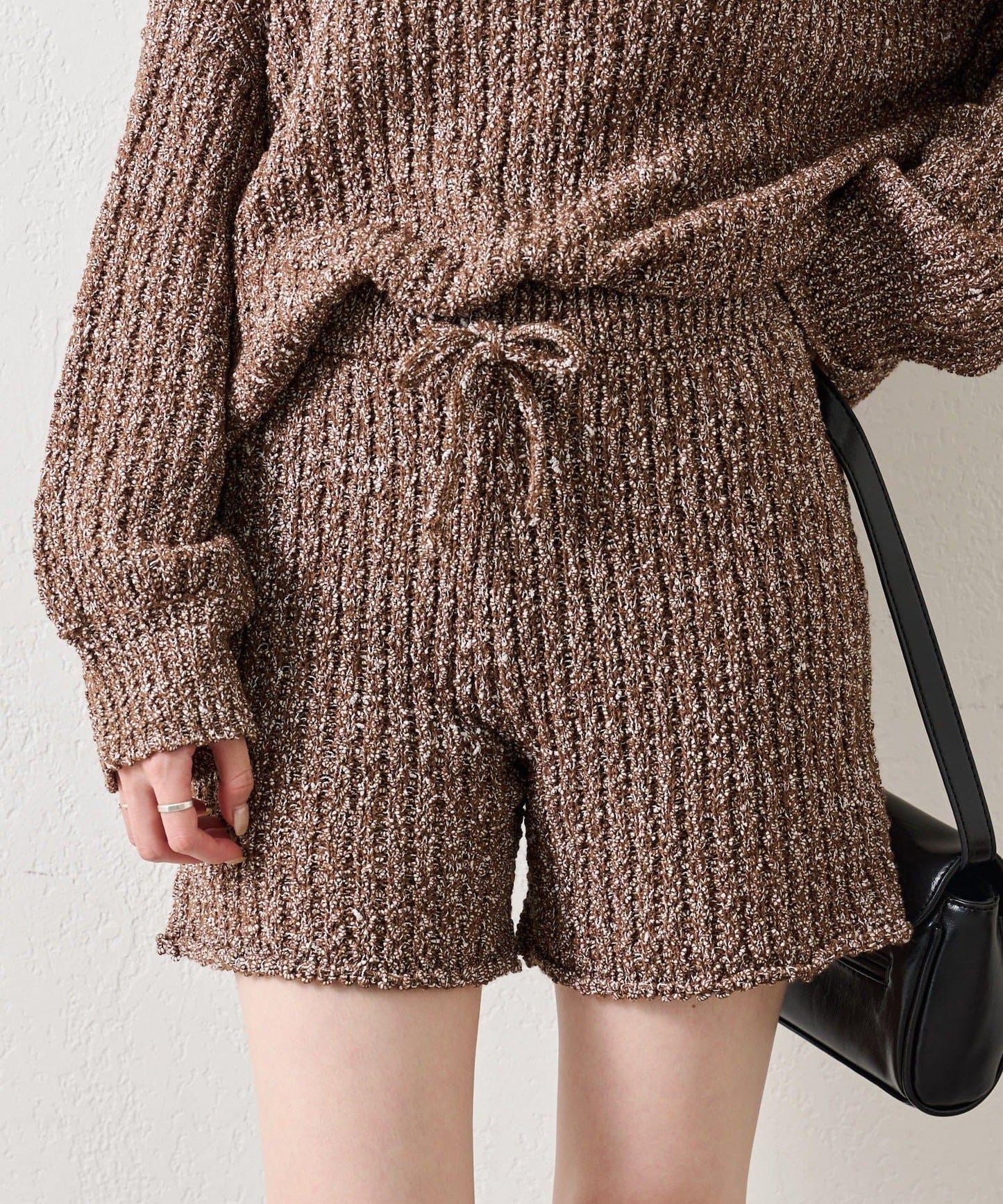 粗花紗針織長褲