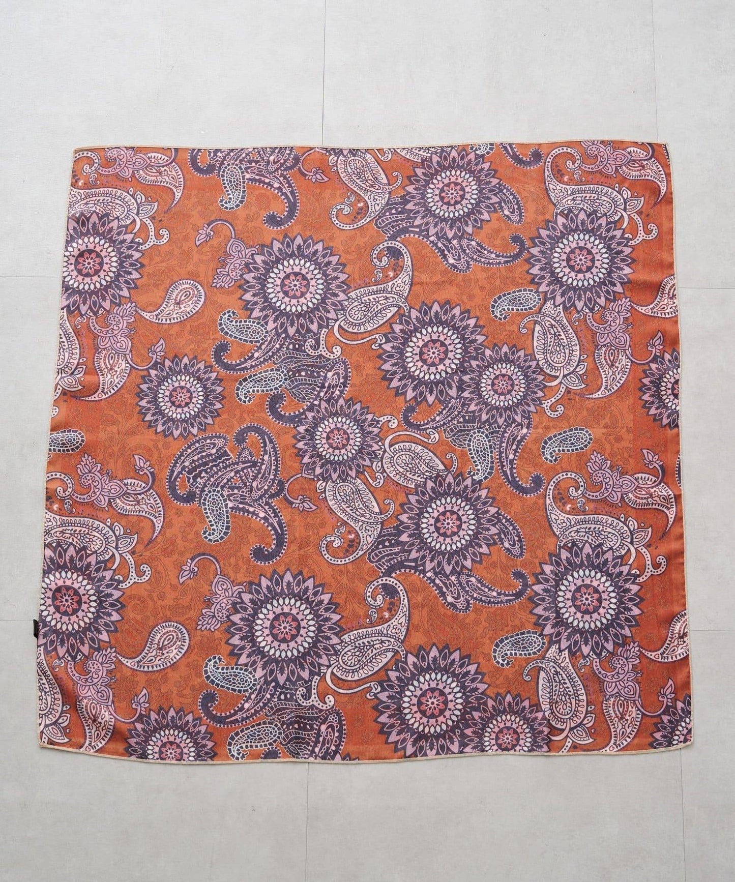 【GALENA/ガレナ】雙面佩斯利花紋圍巾