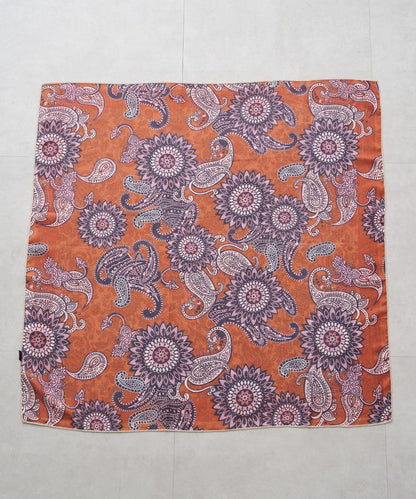 【GALENA/ガレナ】雙面佩斯利花紋圍巾