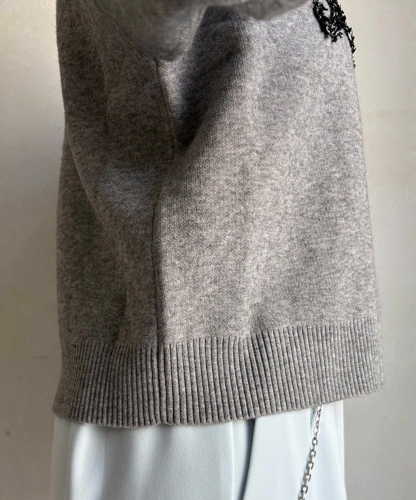 【套裝可搭配/官網限定】花呢織帶標誌針織衫