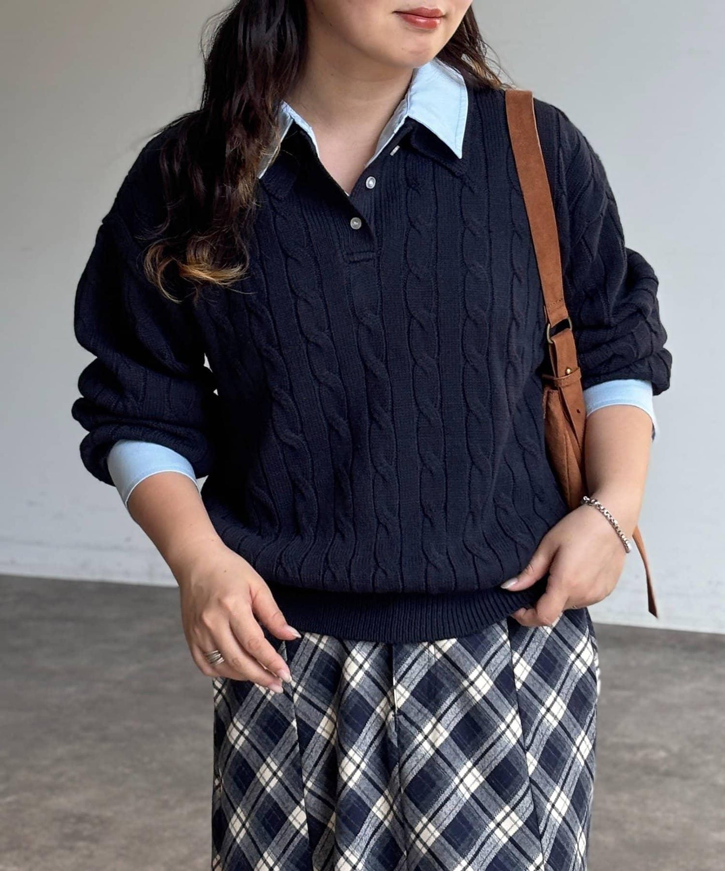 【U.S. POLO ASSN.】假兩件麻花針織POLO衫