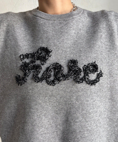 【套裝可搭配/官網限定】花呢織帶標誌針織衫