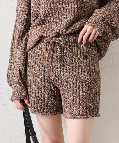 粗花紗針織長褲