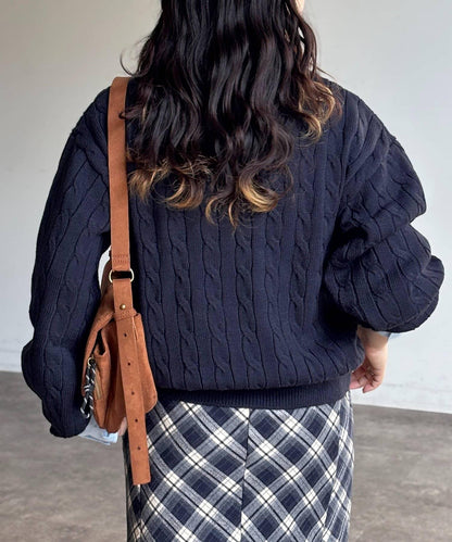 【U.S. POLO ASSN.】假兩件麻花針織POLO衫