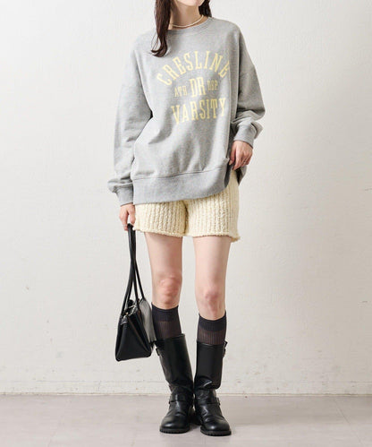 粗花紗針織長褲