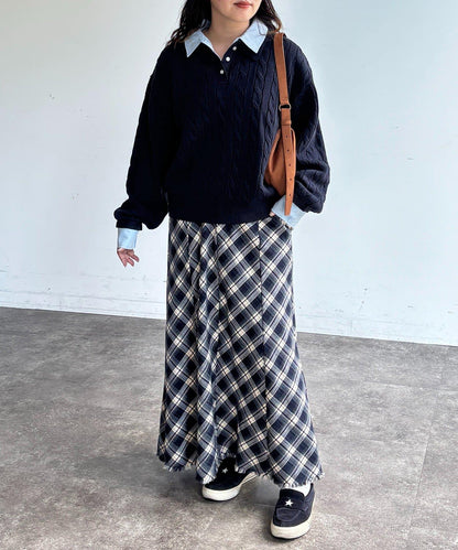 【U.S. POLO ASSN.】假兩件麻花針織POLO衫