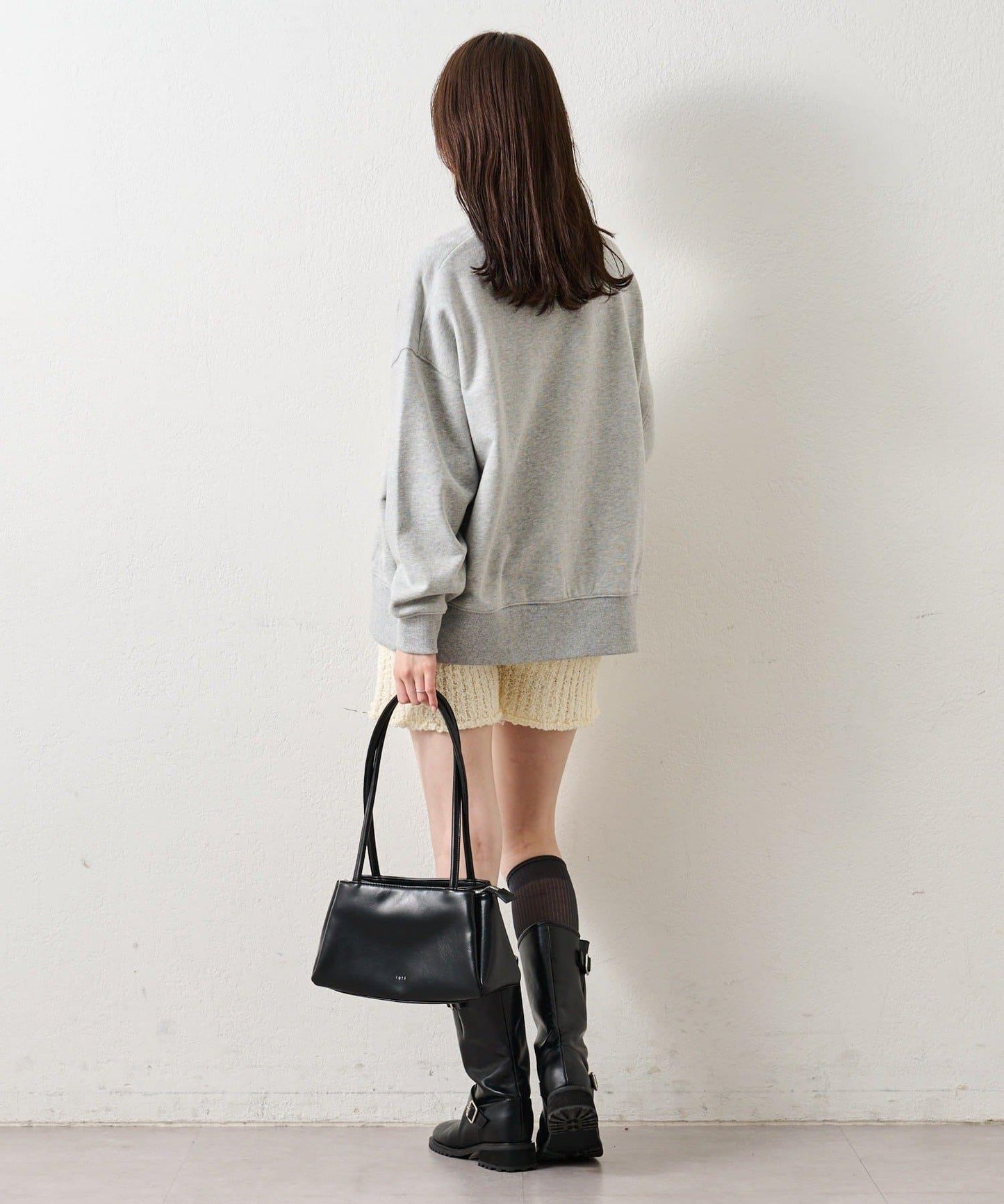 粗花紗針織長褲