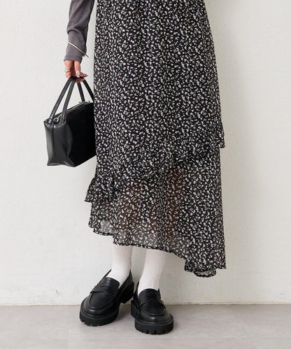 花邊下襬吊帶連衣裙