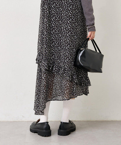 花邊下襬吊帶連衣裙