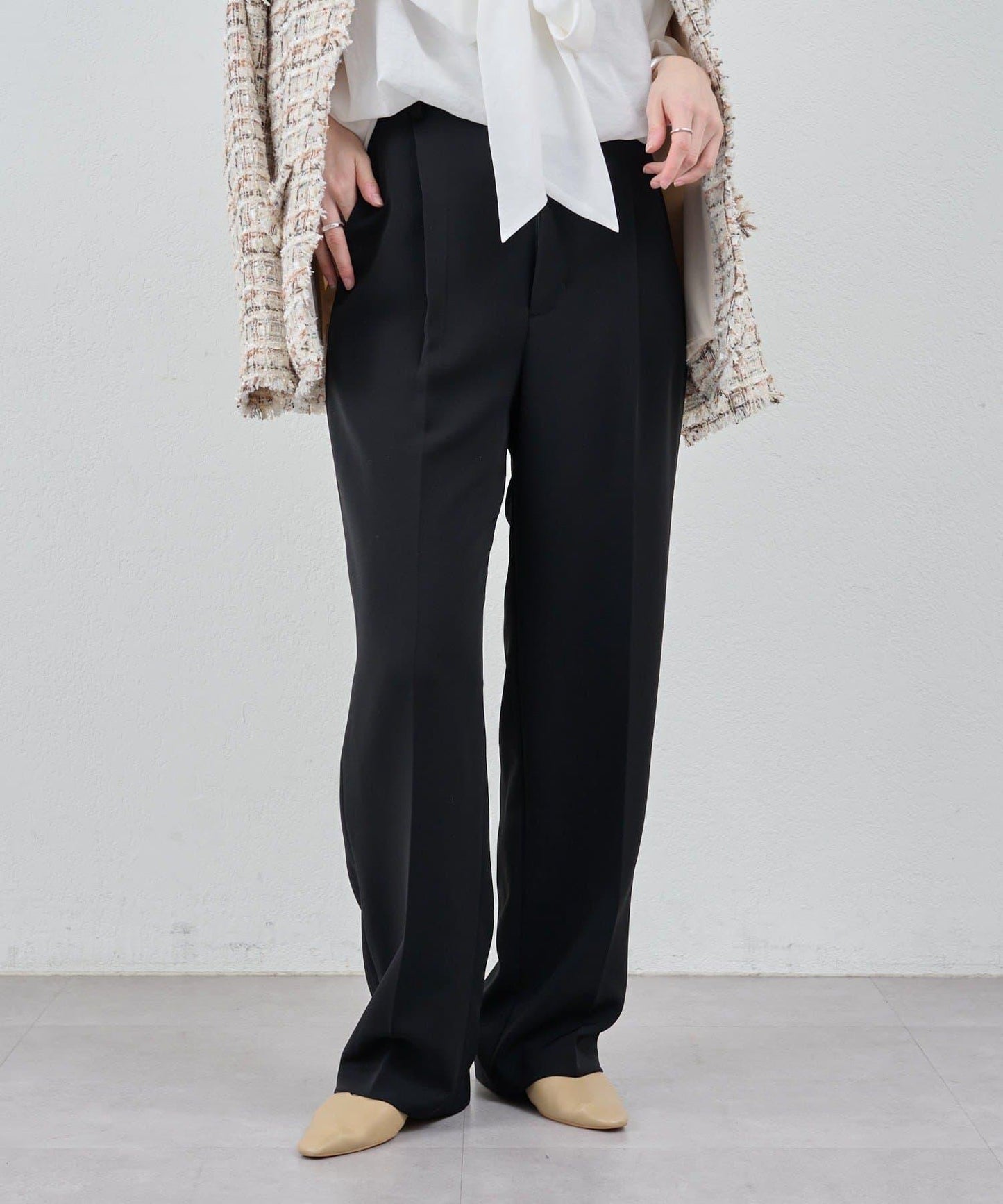 【26SS】中線壓褶長褲