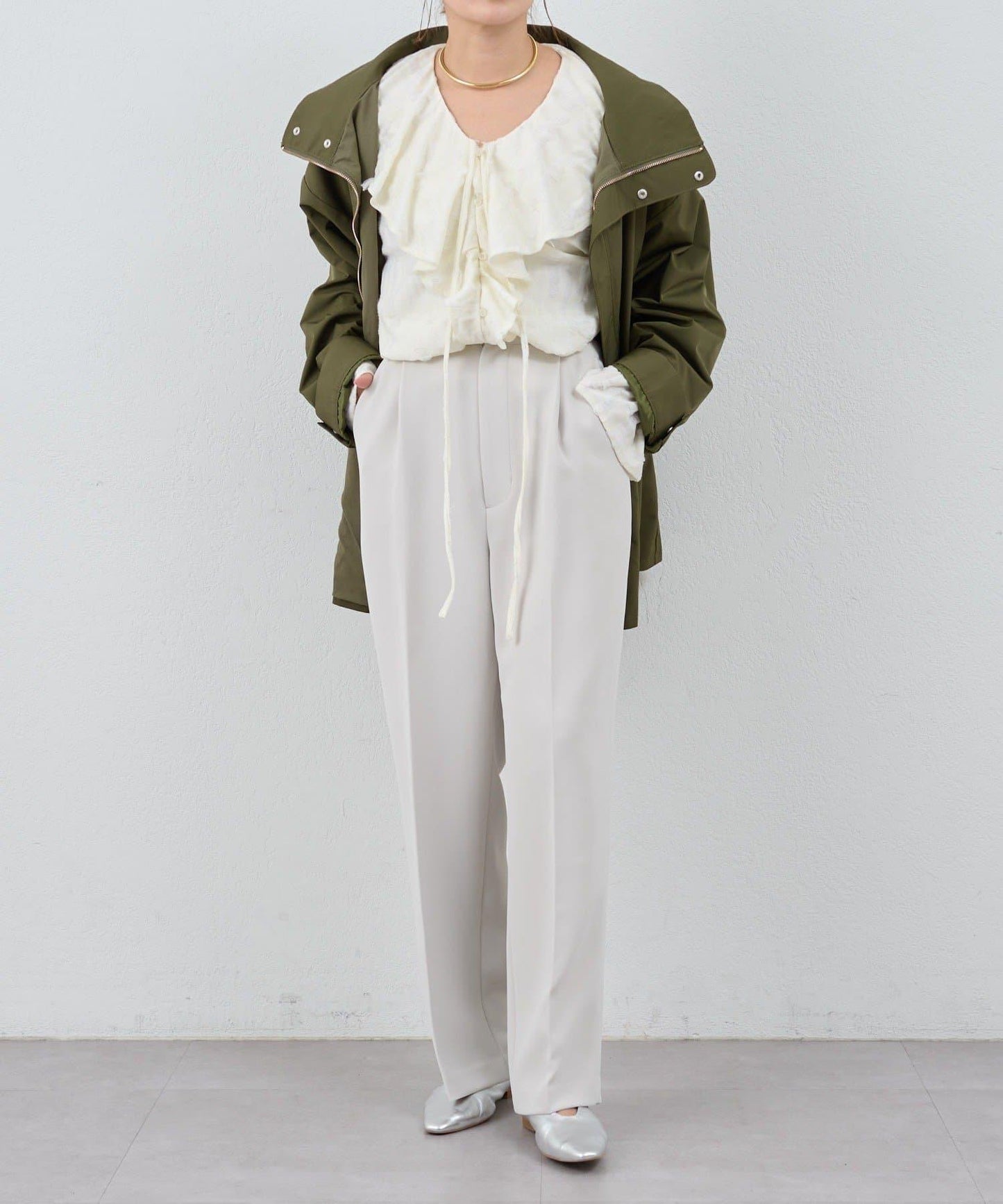 【26SS】中線壓褶長褲