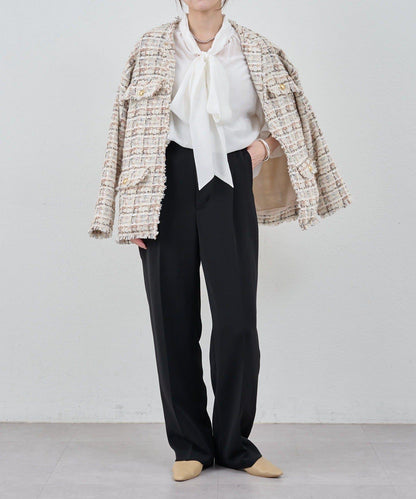 【26SS】中線壓褶長褲