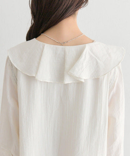 荷葉邊層疊迷你連衣裙