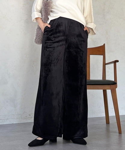 燈芯絨闊腿褲