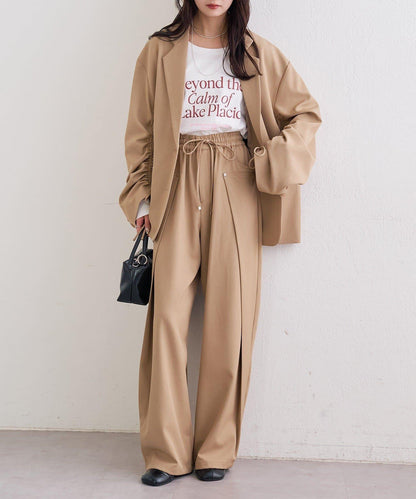 拼色大字母長袖T恤