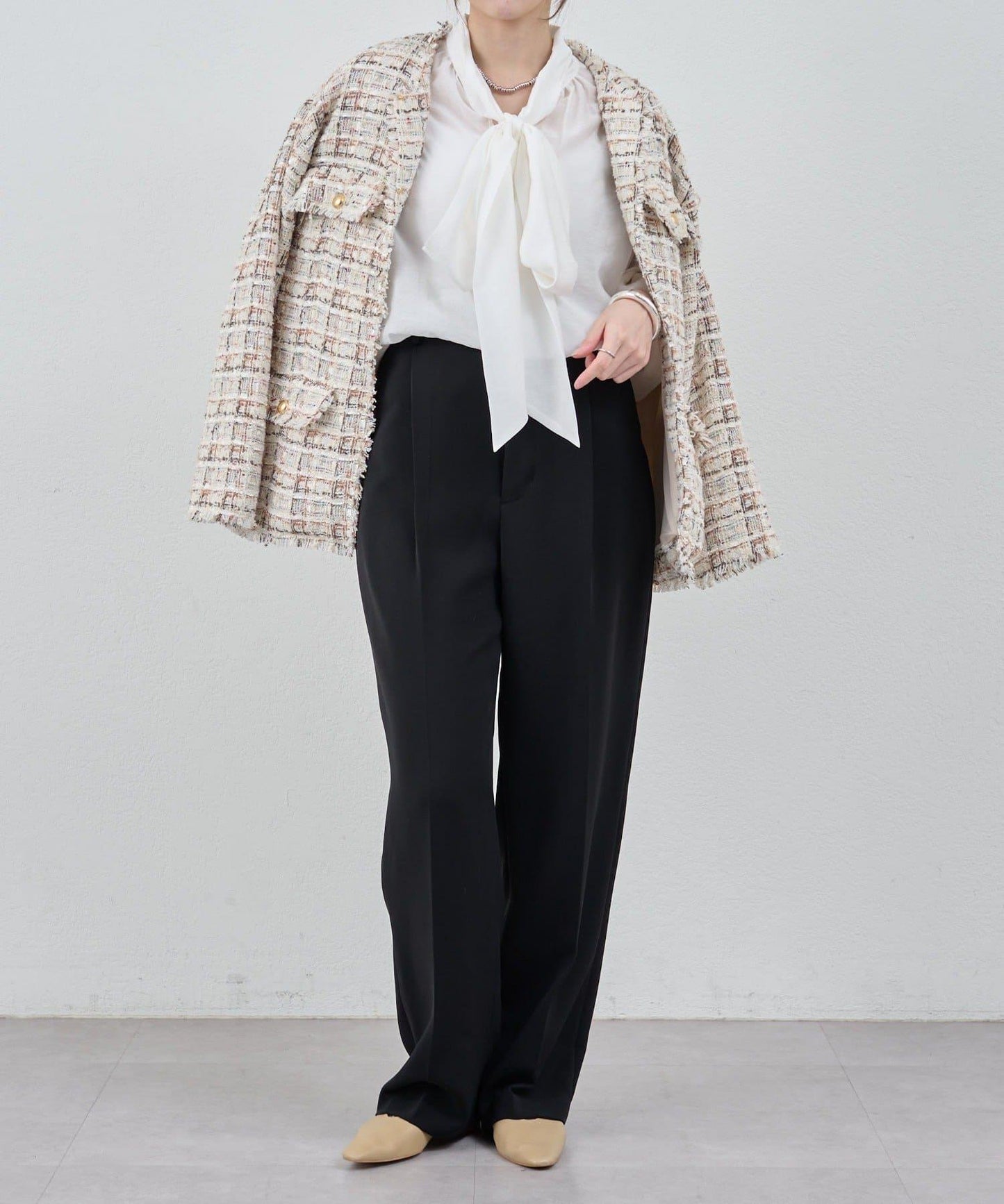 【26SS】中線壓褶長褲