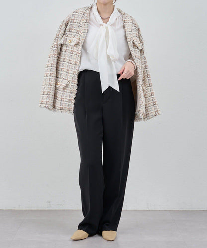 【26SS】中線壓褶長褲