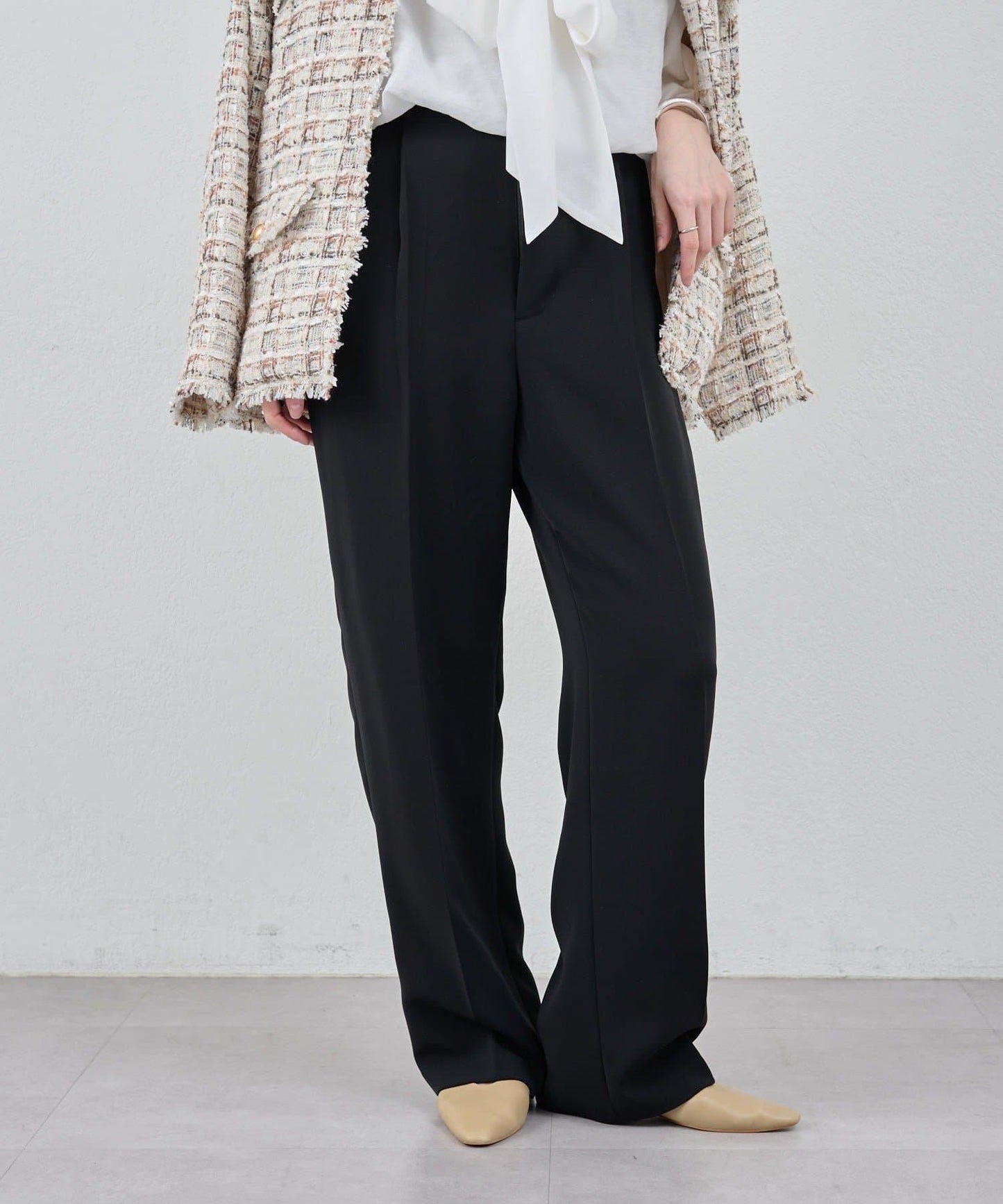 【26SS】中線壓褶長褲