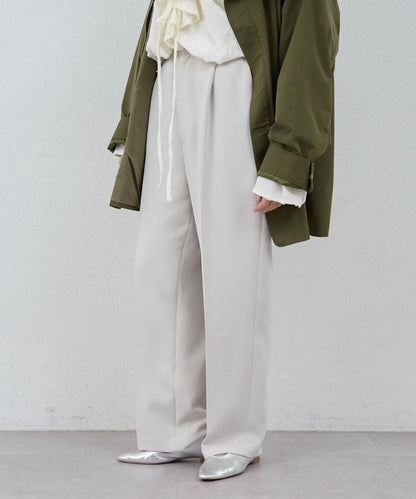 【26SS】中線壓褶長褲