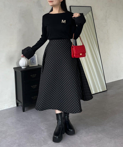 泡泡袖羅紋針織上衣