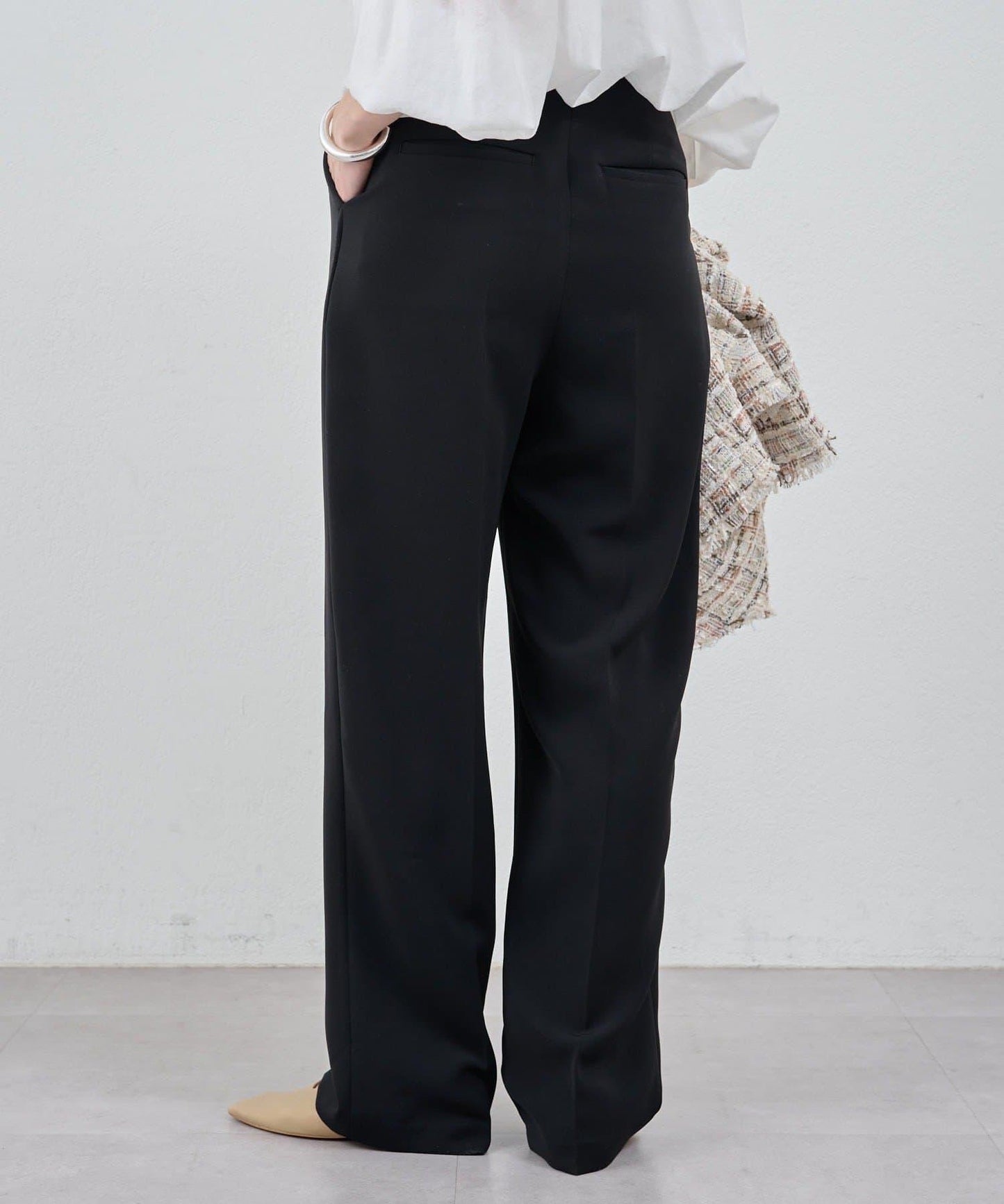 【26SS】中線壓褶長褲