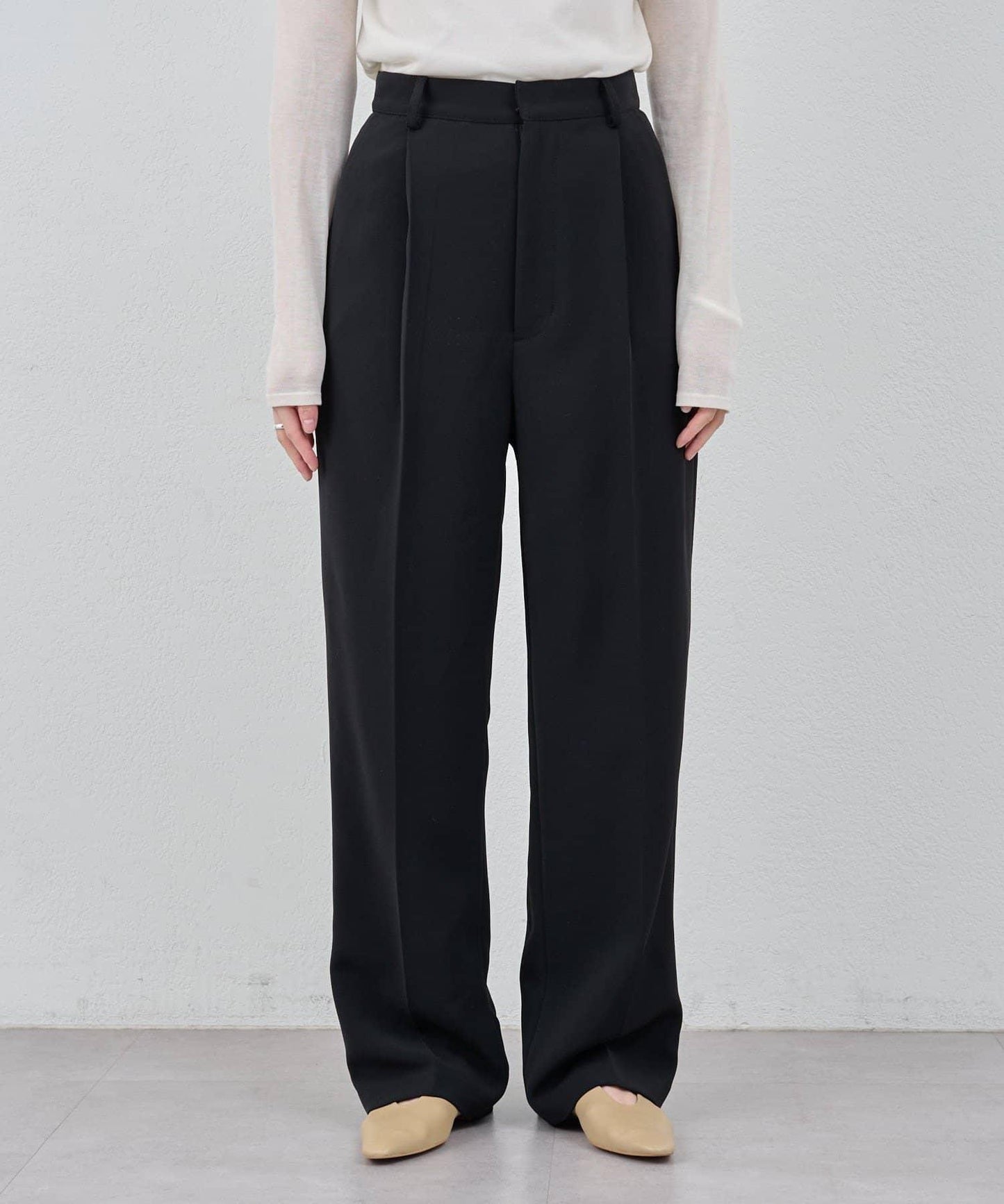 【26SS】中線壓褶長褲