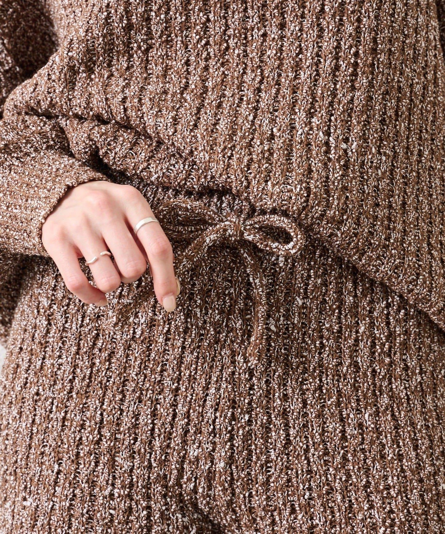 粗花紗針織長褲