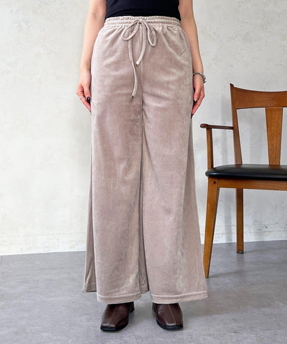 燈芯絨闊腿褲