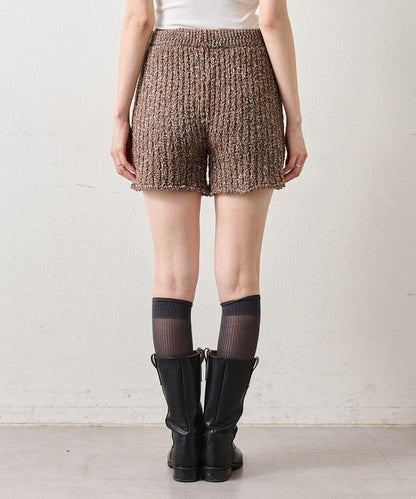 粗花紗針織長褲