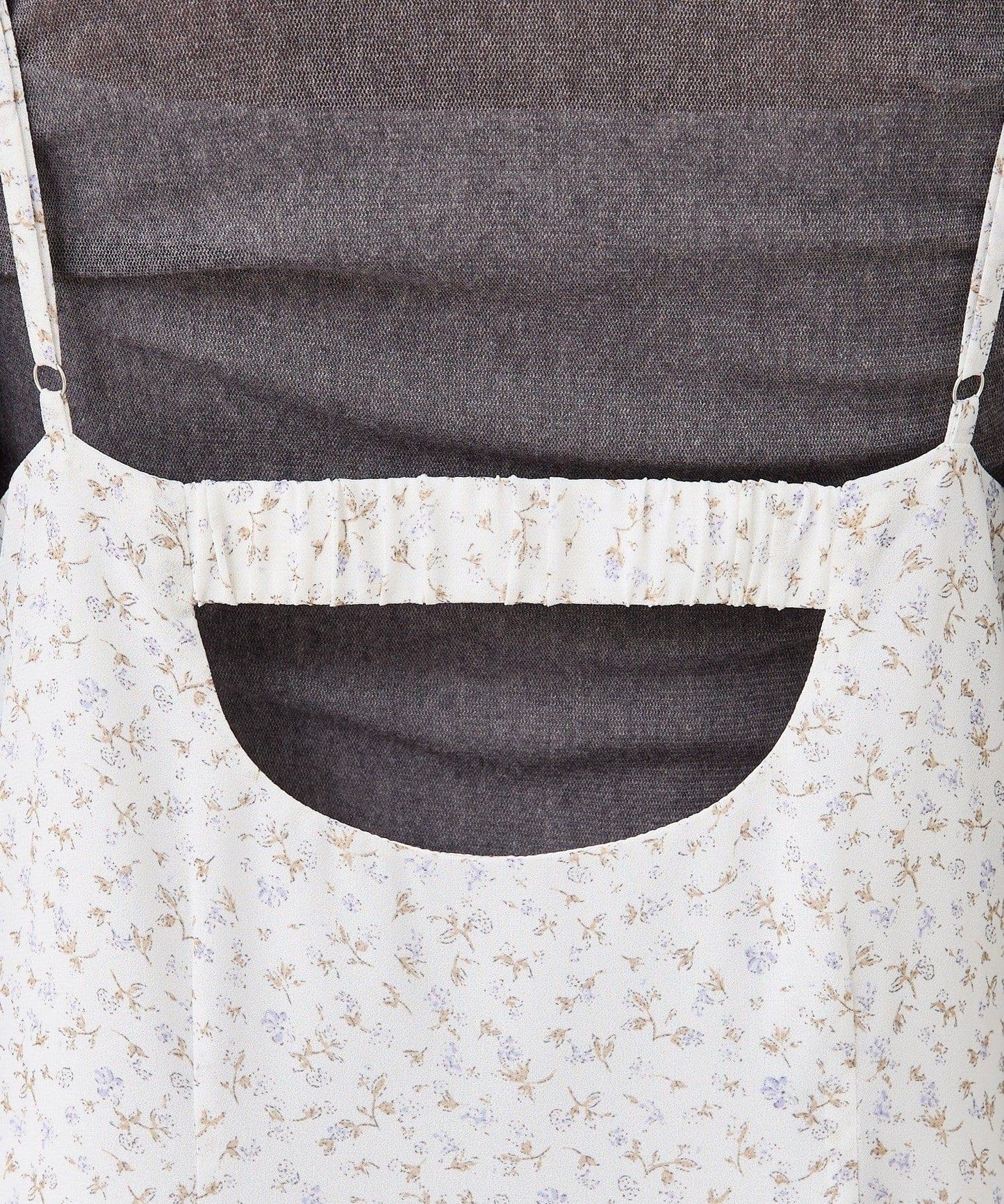 花邊下襬吊帶連衣裙