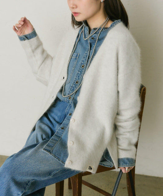 【25th】FOX羊毛V領針織開衫