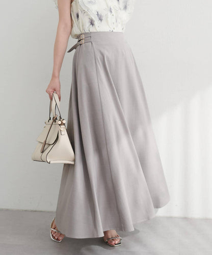 高腰腰帶A字裙