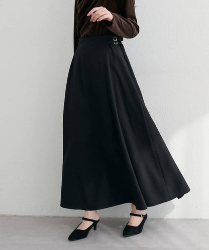 高腰腰帶A字裙