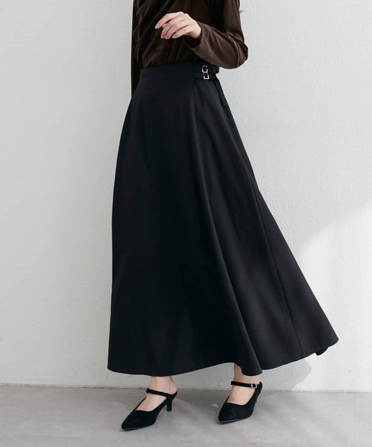 高腰腰帶A字裙