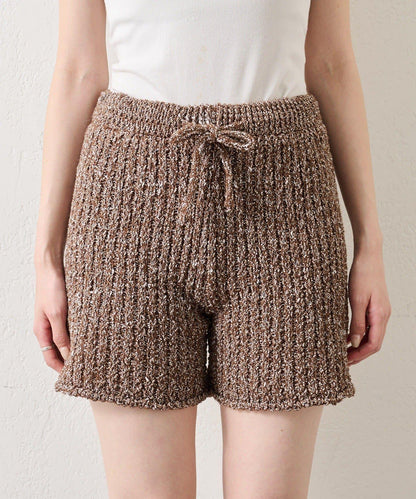 粗花紗針織長褲