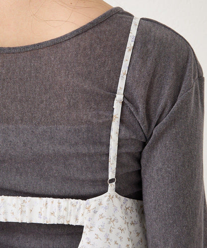 花邊下襬吊帶連衣裙