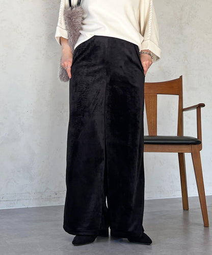 燈芯絨闊腿褲
