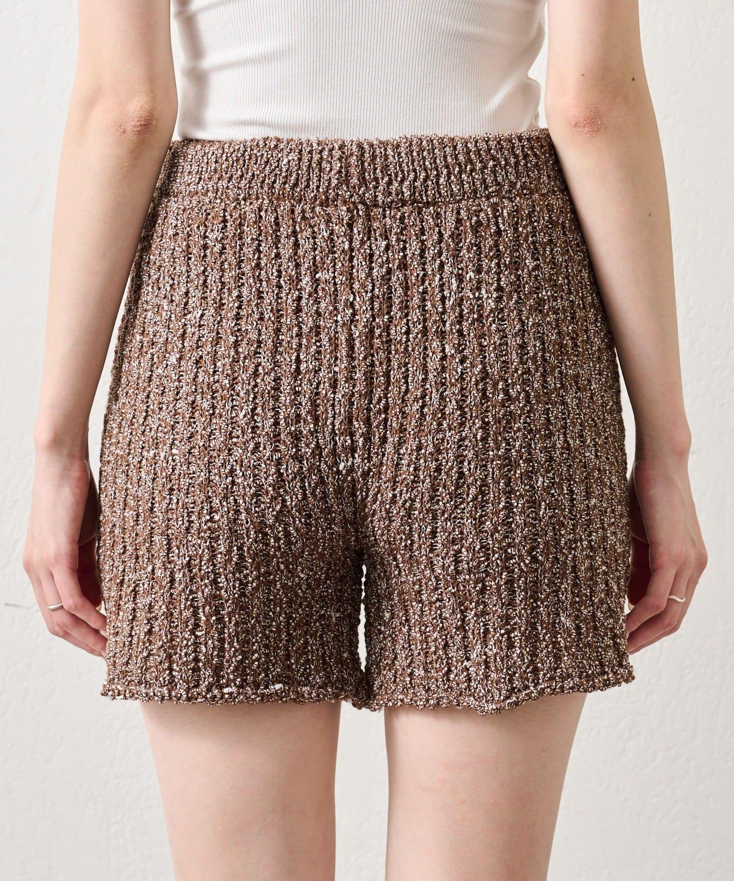 粗花紗針織長褲